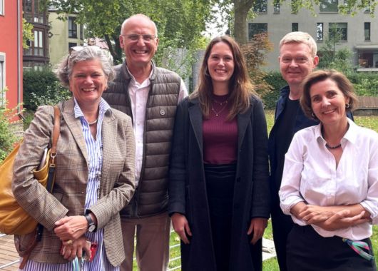 Von links nach rechts: Katrin Sachs, Nikolai Fuchs, Nadine Raißle, Guido Meincke, Daniela Schily