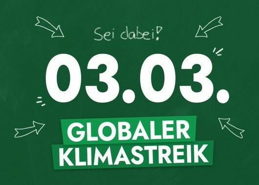 Globaler Klimastreik am 3.3. - wir sind dabei! Sie auch?