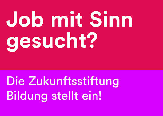 Zukunftsstiftung Bildung sucht Pädagogische Fachkraft als freie Workshop-Leitung für BildungsTandems